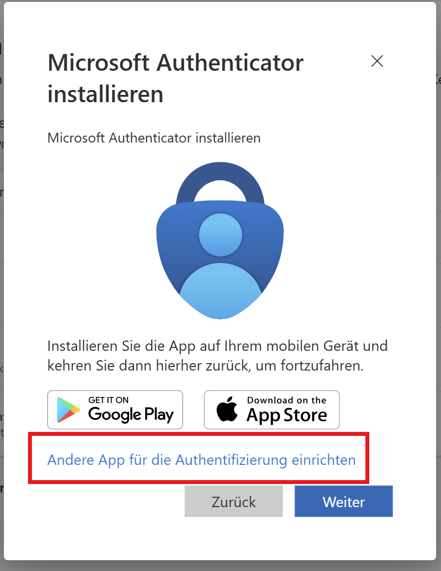 Use a different authenticator app